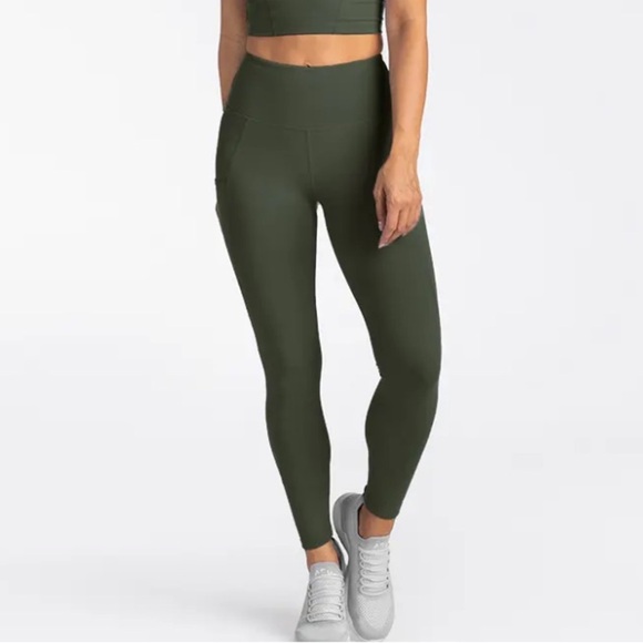 BYLT Premium Basics Essential Leggings in Dark Olive sz S - Picture 1 of 10